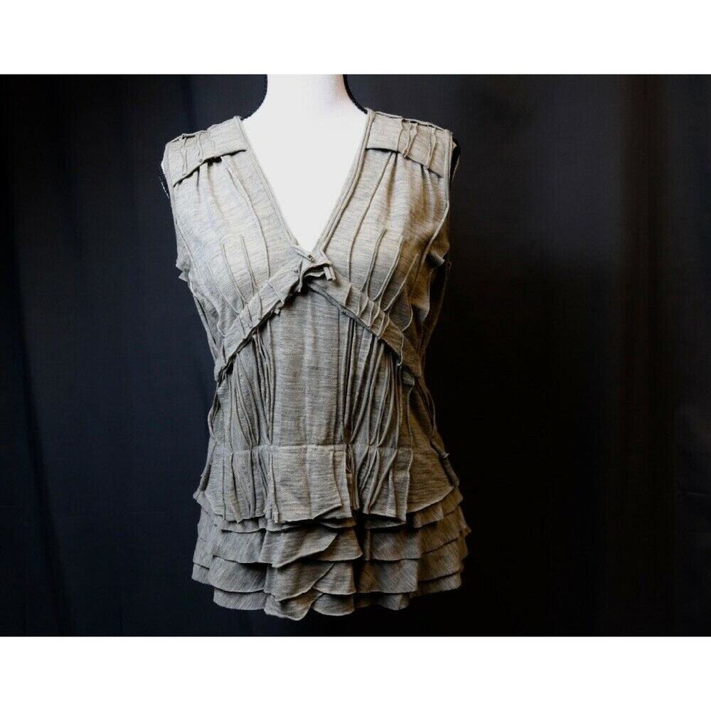 Marc Jacobs Soft Wool Marled Size 2 Layered Ruffle - Picture 2 of 10